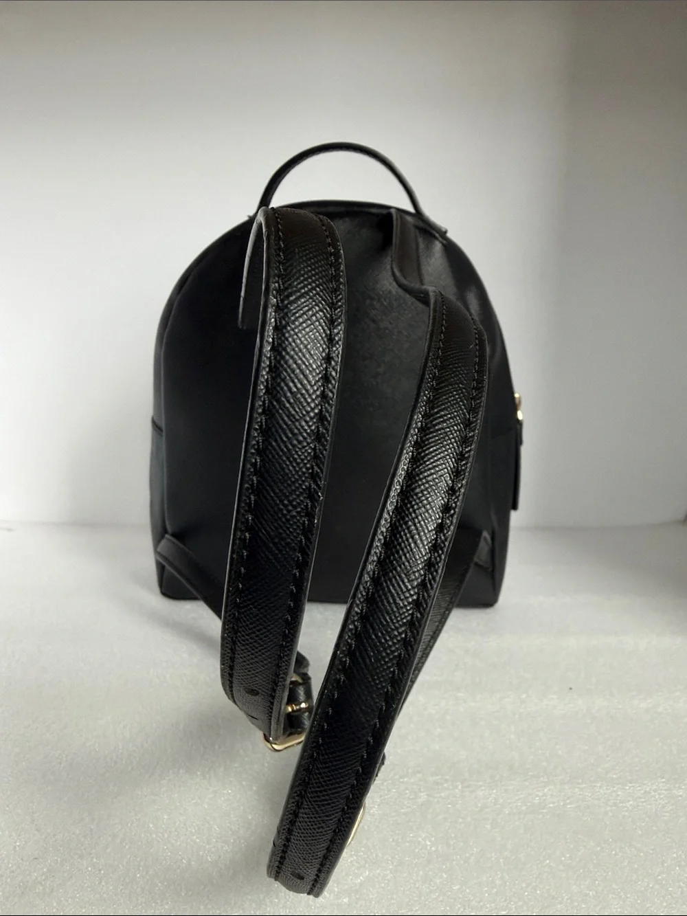 KATE SPADE Greta Court Sammi Black Glitter Small Backpack